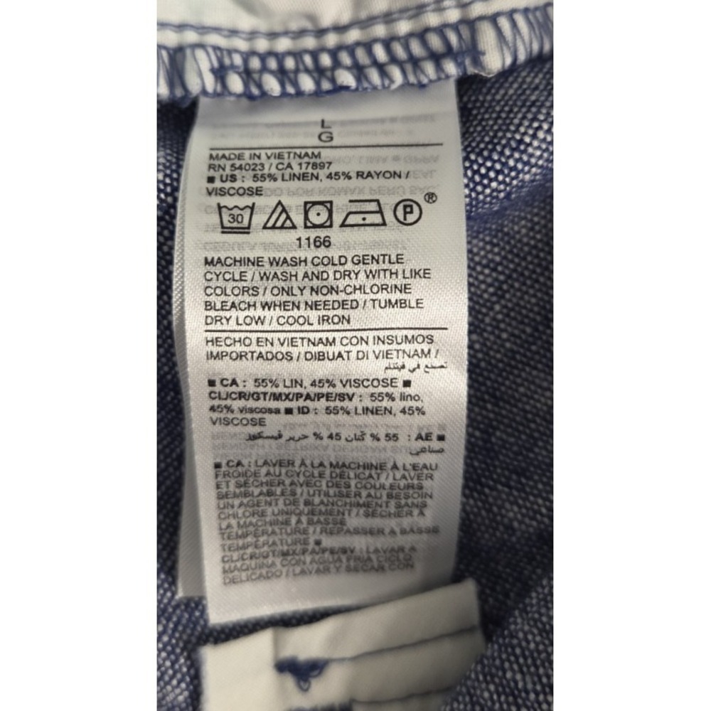 Old Navy Shorts Linen Blend High-Rise Hidden Drawstring Womens Large - Picture 4 of 8